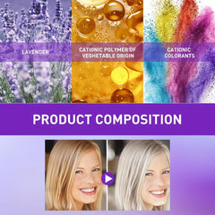 30ml Brass Away Violet Shampoo Enhance Tones Brighten Gray Hair
