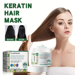 Hydrolyzed Keratin Boosting Hair Mask Moisturizing Repairing Split Ends