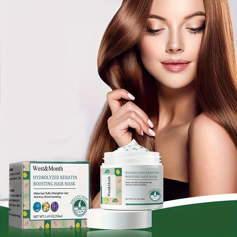 Hydrolyzed Keratin Boosting Hair Mask Moisturizing Repairing Split Ends