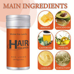 Hair Wax Stick Set for Flyaways Non Greasy Styling Hair Pomade Stick