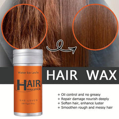 Hair Wax Stick Set for Flyaways Non Greasy Styling Hair Pomade Stick