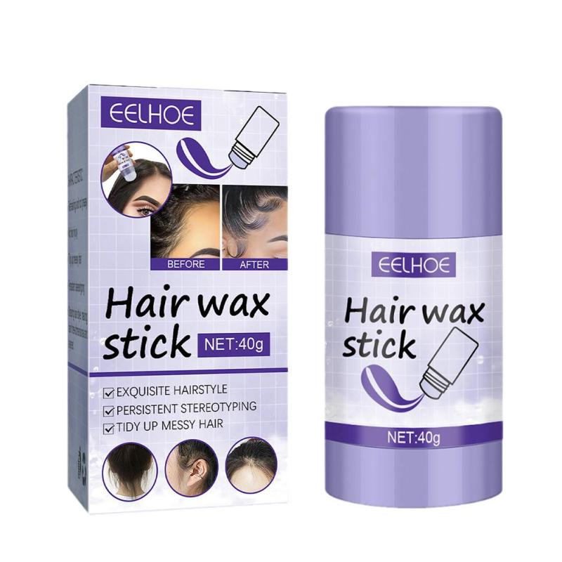 Long Lasting Hair Wax Stick Non Greasy Portable Hair Finish Cr
