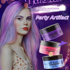 Temporary Hair Wax DIY Hair Dye Mud for Party - Easy to Use
