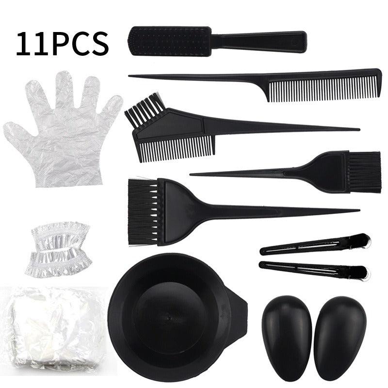 11pcs Hair Dye Coloring Kit Salon Home Use
