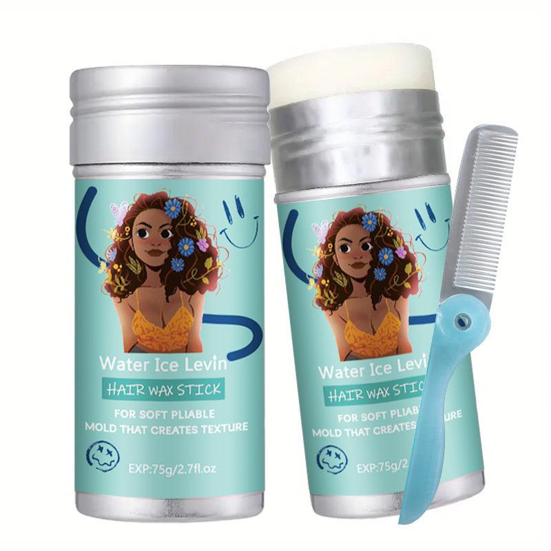 Hair Wax Stick Hair Care Anti Restlessness Hair Styling Wax Comb Set