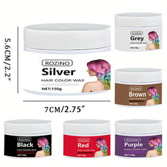 Matte Hair Wax Long Lasting Hair Dye for Party and Cosplay