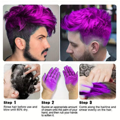 Matte Hair Wax Long Lasting Hair Dye for Party and Cosplay