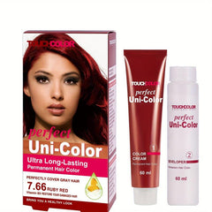 Halloween Permanent Hair Dye Cream - Long Lasting 60ml Cream & Developer Set