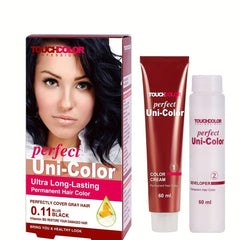 Halloween Permanent Hair Dye Cream - Long Lasting 60ml Cream & Developer Set