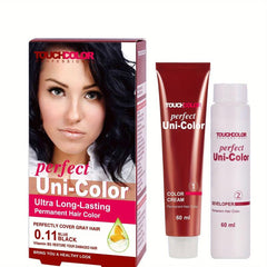 Halloween Permanent Hair Dye Cream - Long Lasting 60ml Cream & Developer Set
