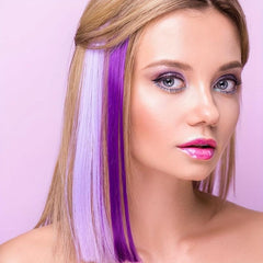 10 Colors Washable Hair Chalk Comb for Girls - Bright Temporary Hair Dye