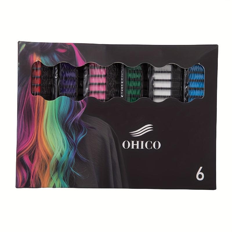 Washable Hair Chalk Comb 6 & 10 Colors Temporary Hair Dye Pens