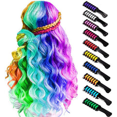 Washable Hair Chalk Comb 6 & 10 Colors Temporary Hair Dye Pens