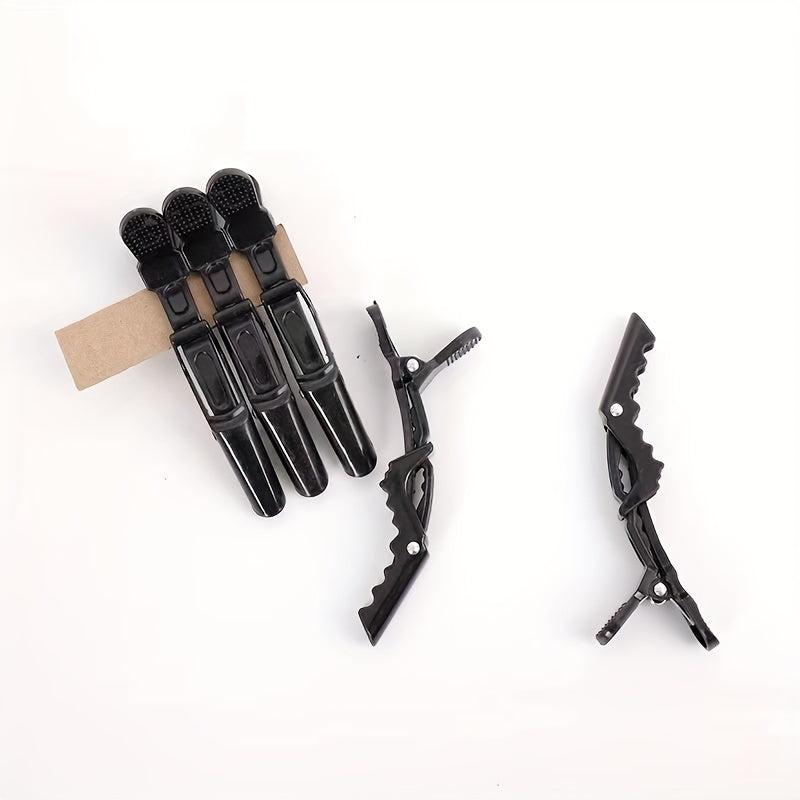 5pcs Salon Section Hairpins + 1pcs Dyeing Beard Hair Brush