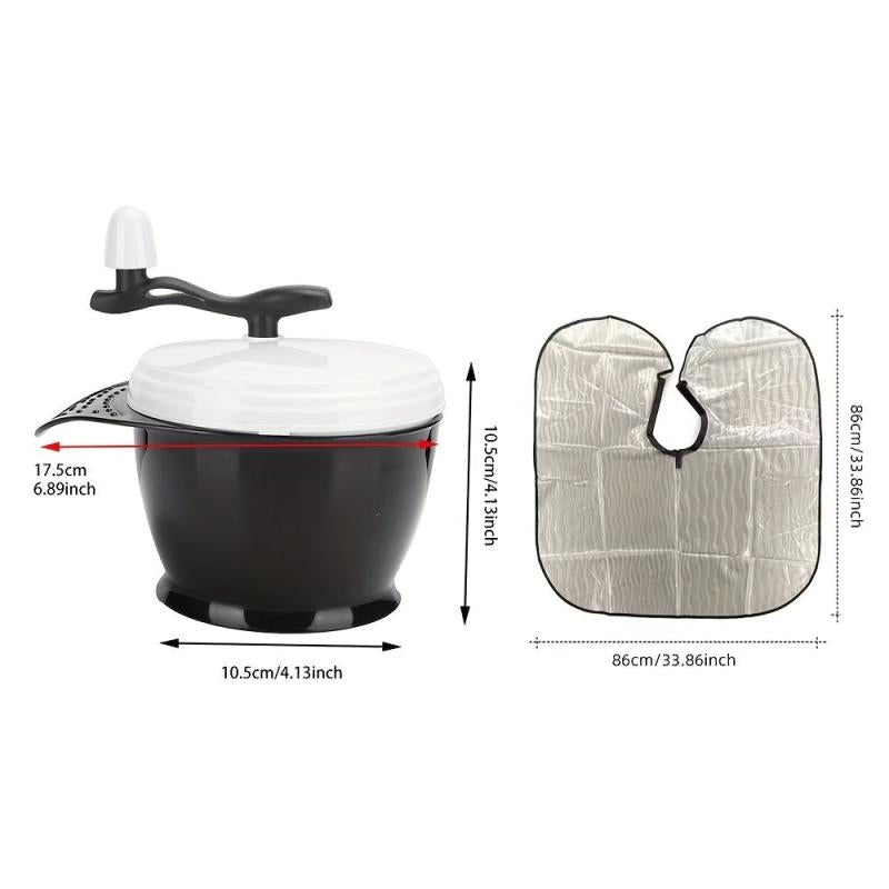 Hair Dye Blender Plastic Hair Tinting Bowl Hairdressing Baking Bowl
