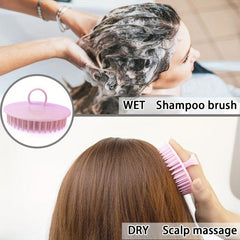 6pcs Hair Scalp Massager Shampoo Brush Soft Tooth Shower Brush