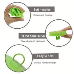 6pcs Hair Scalp Massager Shampoo Brush Soft Tooth Shower Brush