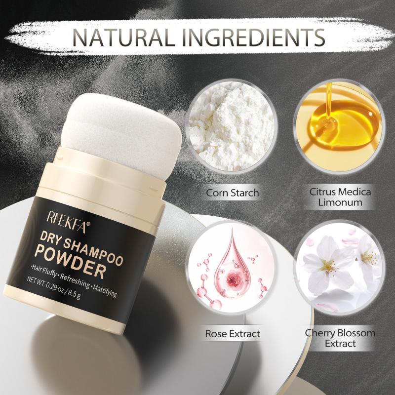 Vegan Dry Shampoo Powder for Fuller Looking Hair