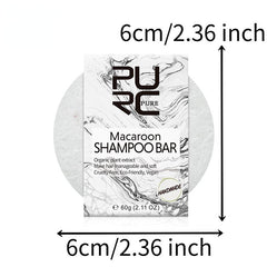 Macaroon Hair Shampoo Bar Plant Extract Soap Healthy Hair