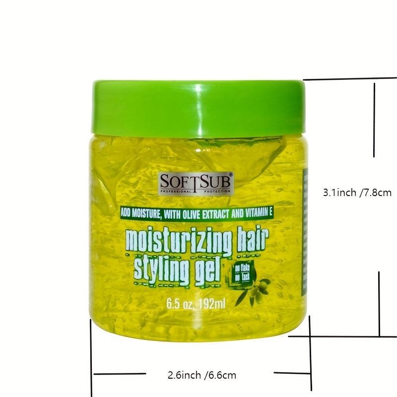 Moisturizing Hair Styling Gel Strong Hold All Hair Types