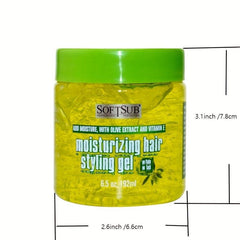Moisturizing Hair Styling Gel Strong Hold All Hair Types