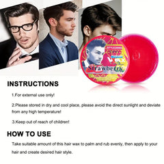 Fruit Fragrance Moisturizing Men's Hair Styling Wax
