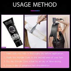 Gradient Changed Hair Dye Cream Temporary Halloween Hair Cream