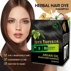 10 Pack Argan Hair Shampoo Natural Plant Blackening Hair Dye Cream