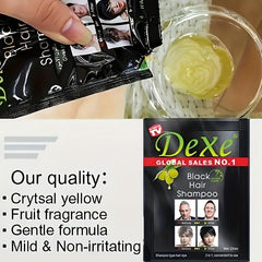 25ml Hair Shampoo Natural Plant Hair Dye Cream for Gray Hair Coverage