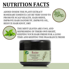 Rosemary Moisturizing Hair Mask for Dry Hair Repair Hyaluronic Acid Conditioner