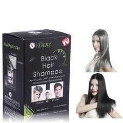 10pcs Natural Hair Dye Shampoo For Gray Hair Herbal Ingredients Semi Permanent