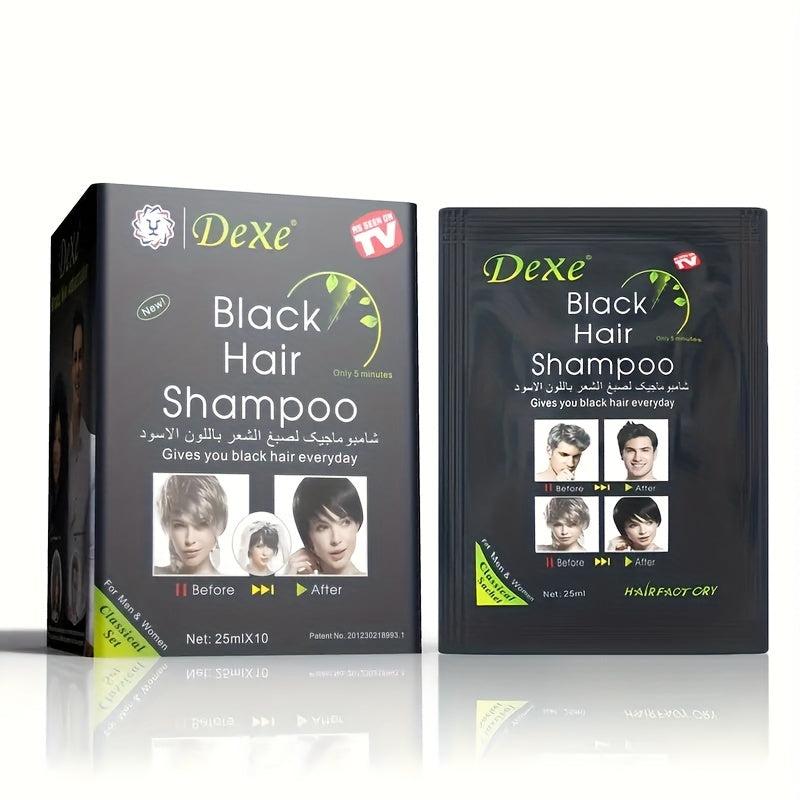 10pcs Natural Hair Dye Shampoo For Gray Hair Herbal Ingredients Semi Permanent