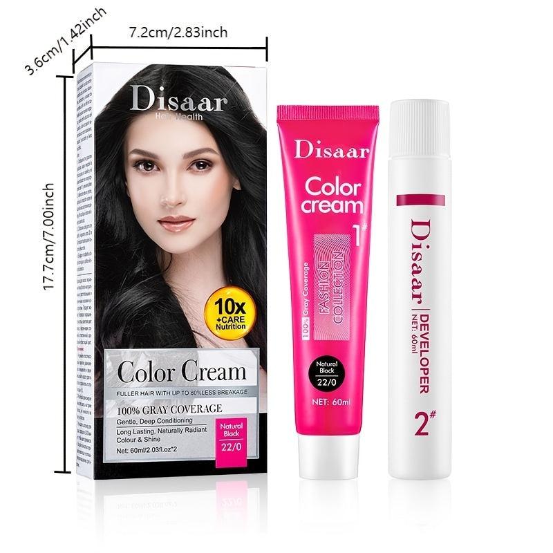 Long Lasting Hair Cream Hair Dye for Salon & Home Use