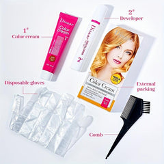 Long Lasting Hair Cream Hair Dye for Salon & Home Use