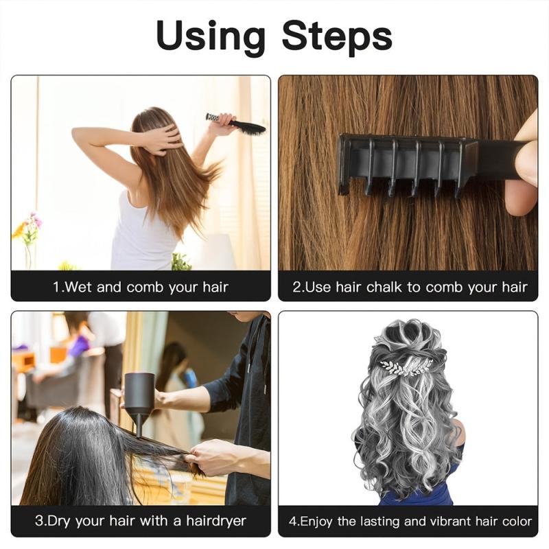 Washable Hair Chalk for Girls Temporary Hair Dye - Cosplay Halloween DIY