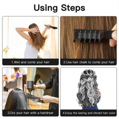 Washable Hair Chalk for Girls Temporary Hair Dye - Cosplay Halloween DIY