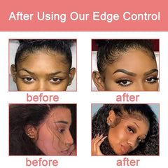 Strong Hold Edge Control Wax for Women with Elastic Bands - Non Greasy Formula