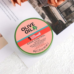 Strong Hold Edge Control Wax for Women with Elastic Bands - Non Greasy Formula