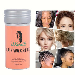 Strong Hold Edge Control Wax for Women with Elastic Bands - Non Greasy Formula