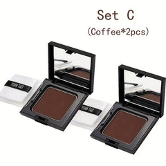 2pcs Temp Hair Shadow Fiber, Cover Gray Instantly, One Time Dye Powder Set