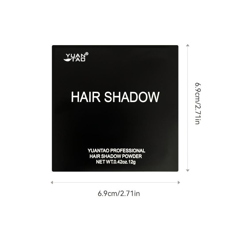 2pcs Temp Hair Shadow Fiber, Cover Gray Instantly, One Time Dye Powder Set