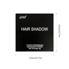 2pcs Temp Hair Shadow Fiber, Cover Gray Instantly, One Time Dye Powder Set