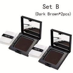2pcs Temp Hair Shadow Fiber, Cover Gray Instantly, One Time Dye Powder Set