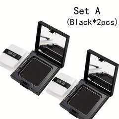 2pcs Temp Hair Shadow Fiber, Cover Gray Instantly, One Time Dye Powder Set