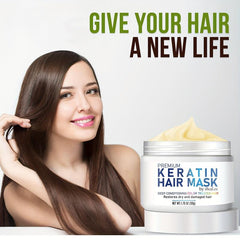 50g Keratin Hair Mask Repairs Dry Damaged Hair Intensive Moisturizing Treatment
