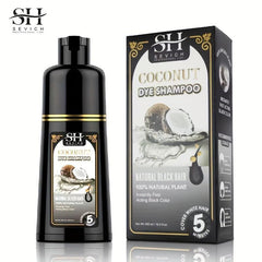 Coconut Dye Shampoo Natural Plant Shampoo for Men and Women