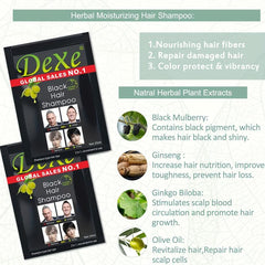 Natural Hair Dye Shampoo For Gray Hair - Semi Permanent Hair Shampoo