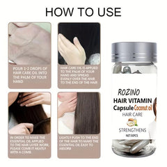 Coconut Capsules Hair Care - 50pcs Box - Repair Split Ends