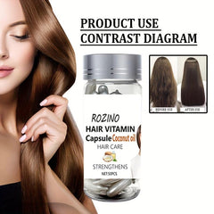 Coconut Capsules Hair Care - 50pcs Box - Repair Split Ends