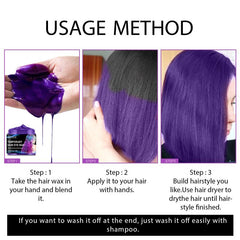 4-Pack Temporary Hair Dye Wax Set for Cosplay Parties